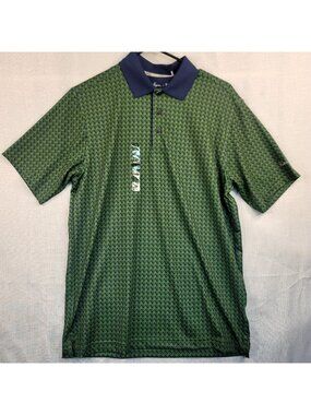Walter Hagen Performance 11 Golf Polo T-Shirt S Green Novelty UPF 30+ Golfcore